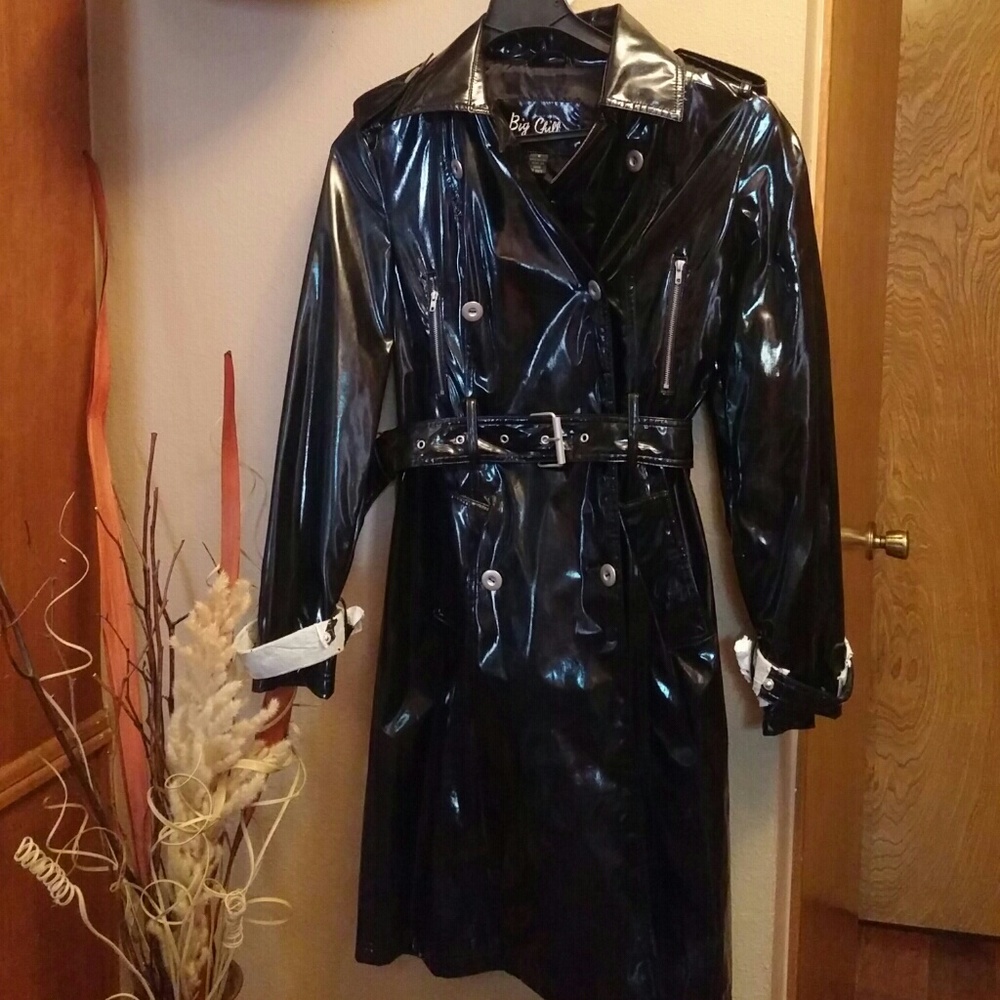 Black rain coat never worn